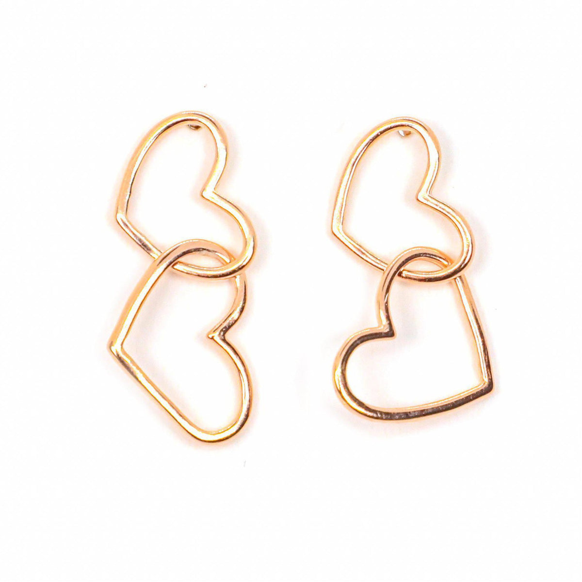 Double Heart Earrings