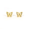 C.Z Butterfly Earrings
