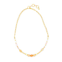 Spectrum Pink Aventurine & Pearl Necklace