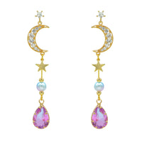 Purple Moonlight Earrings