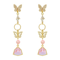Sparkling Butterfly Earrings