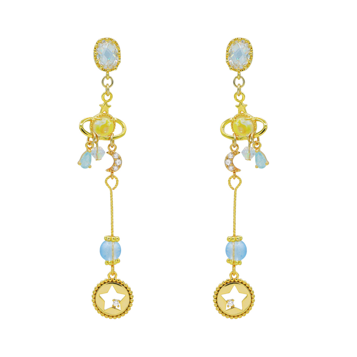 Shimmering Space Earrings