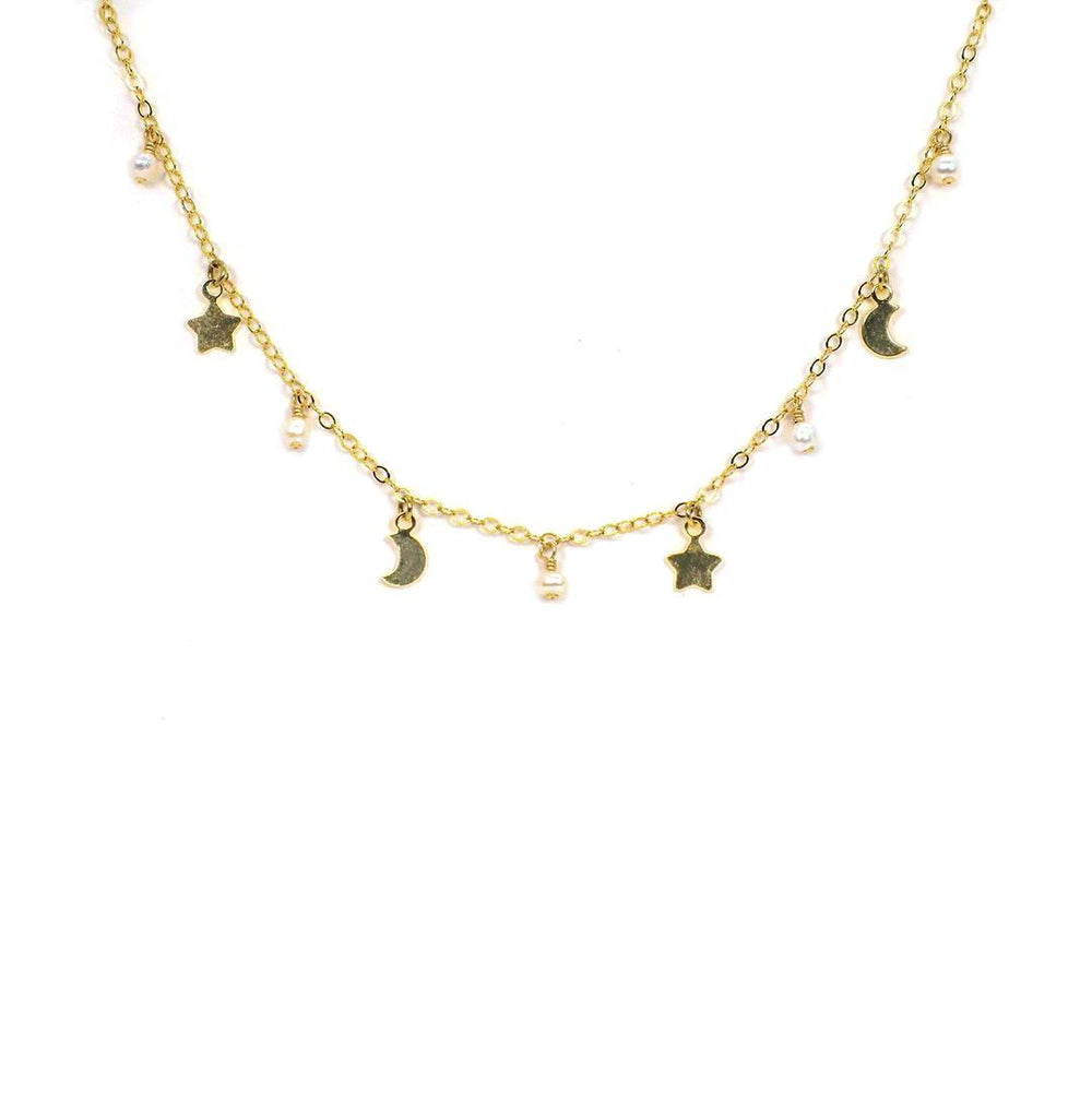 Moon &amp Star Necklace