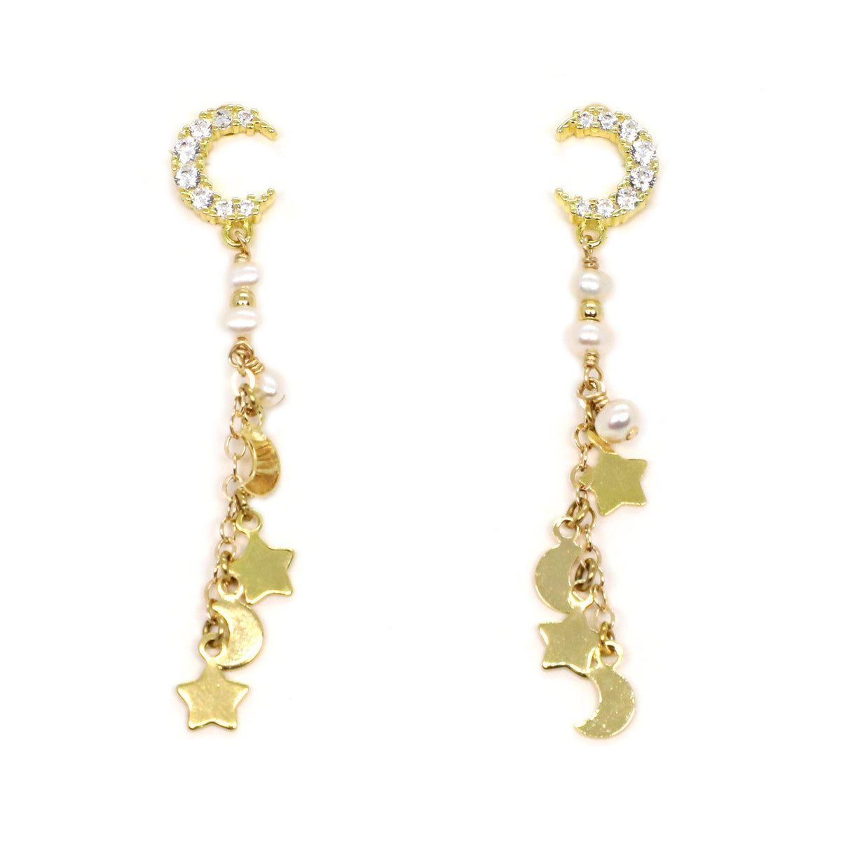 Moon & Star Earrings