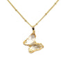 Clear Crystal Butterfly Necklace