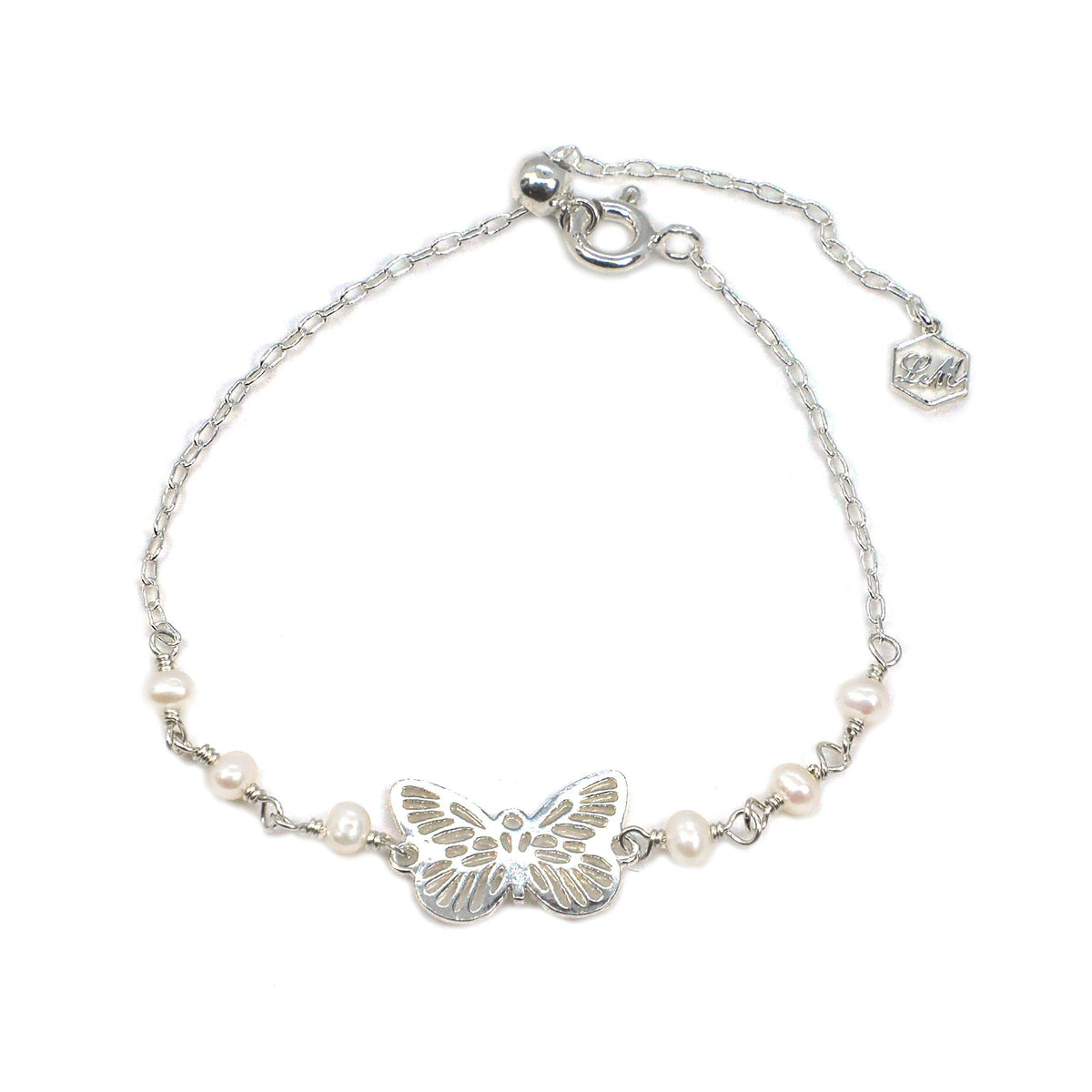 Silver Butterfly Bracelet