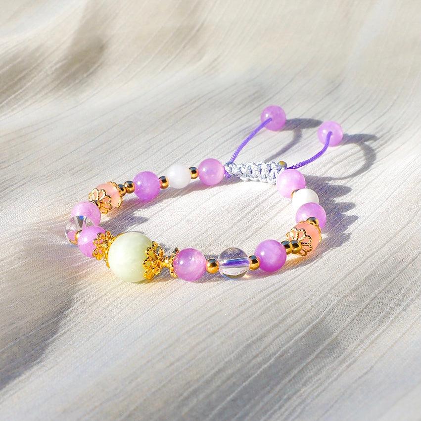 Lullaby | Energy Stone Bracelet | Rose Quartz & Amethyst – La Meno
