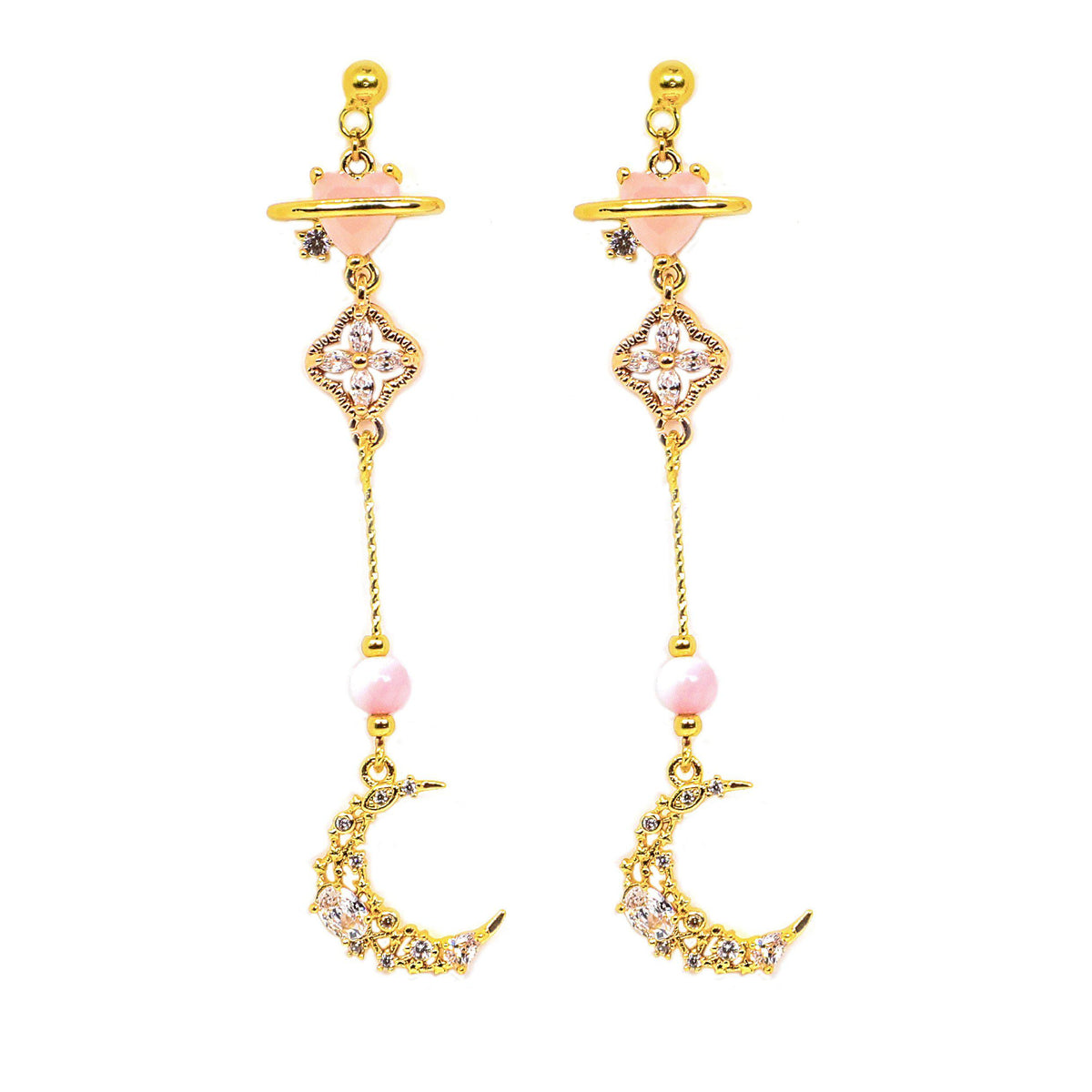 Swinging Moon Earrings