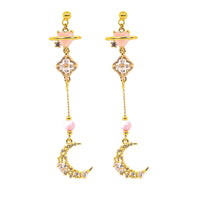 Swinging Moon Earrings