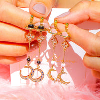 Swinging Moon Earrings
