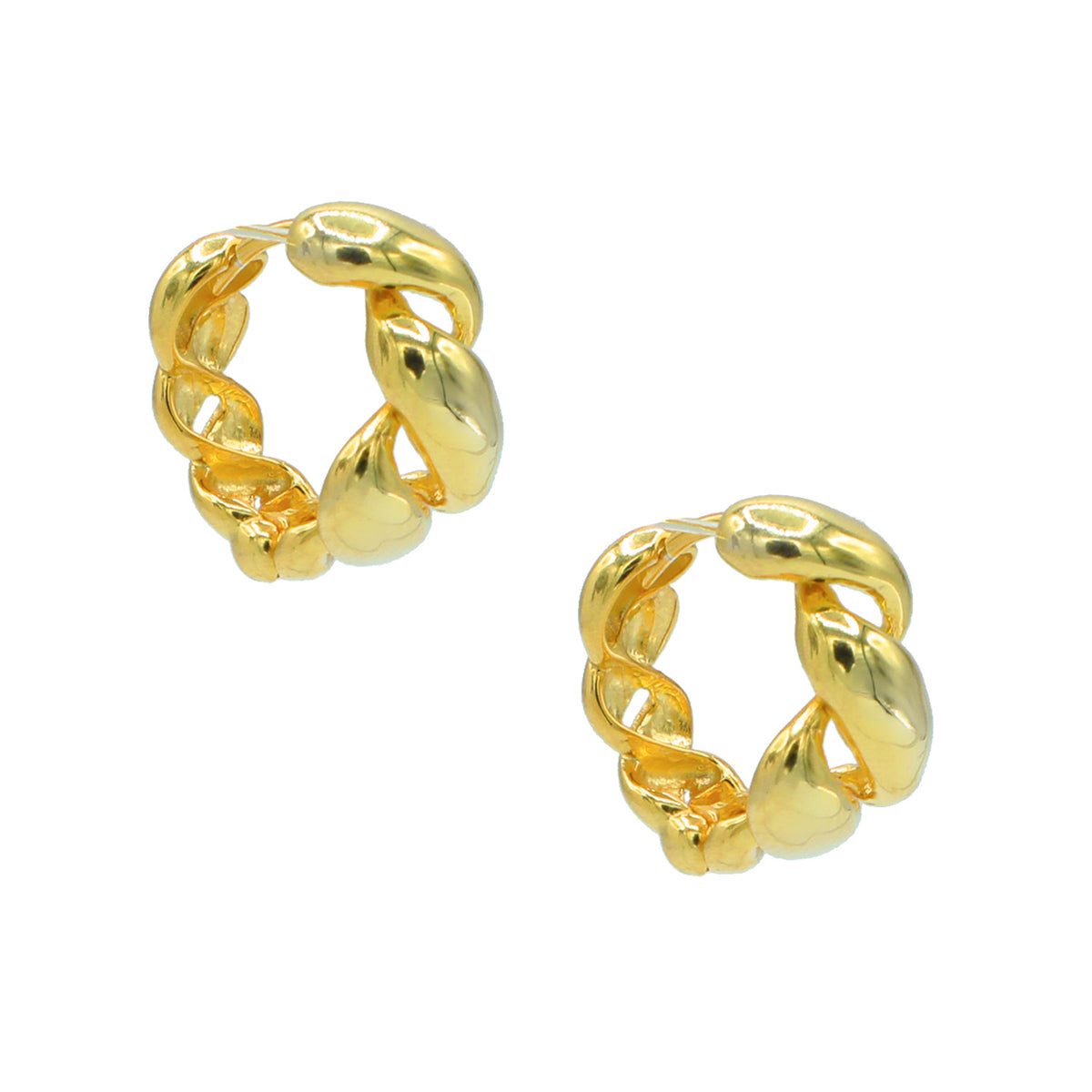 Chubby Twisted Hoops