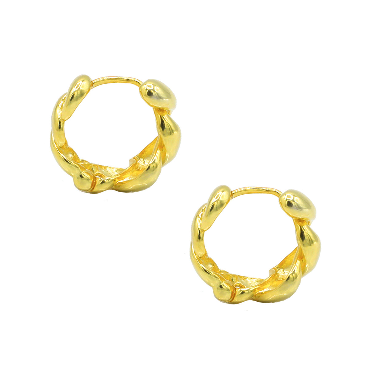 Chubby Twisted Hoops