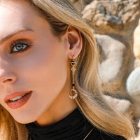 Swinging Moon Earrings