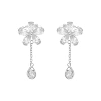 Dangling Flower Ear Cuff