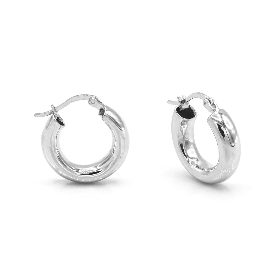 Sterling Silver Chubby Hoops