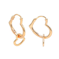 Heart to Heart Huggie Earrings