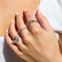 Double Butterfly Ring