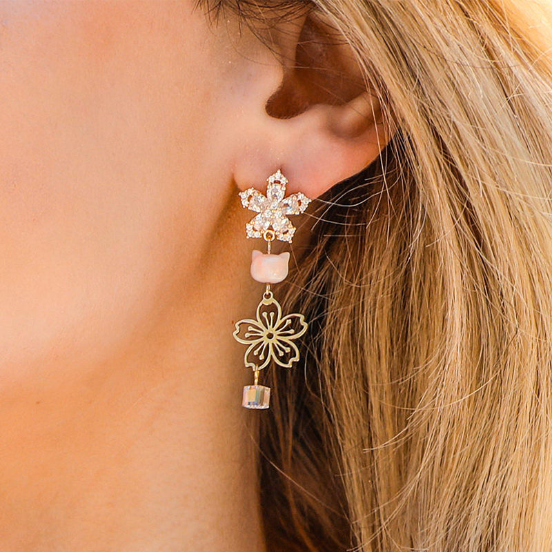 Dancing Kitty Earrings