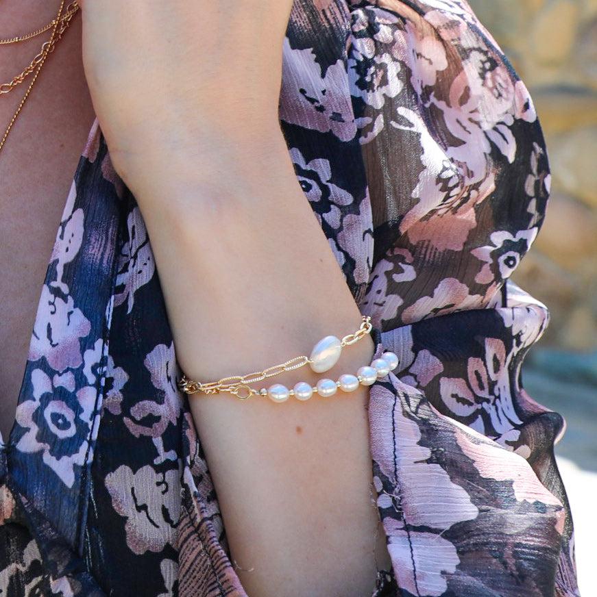 Pearl Line Bracelet