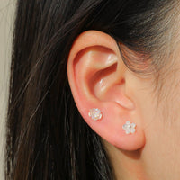 Holographic Flower Studs