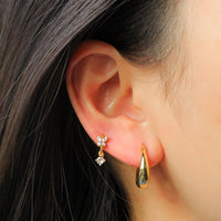 Tiny Butterfly Huggie Earrings