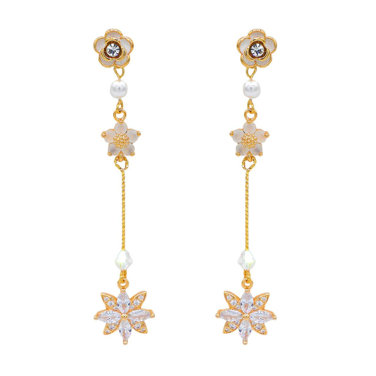 Elegant Camellia Earrings