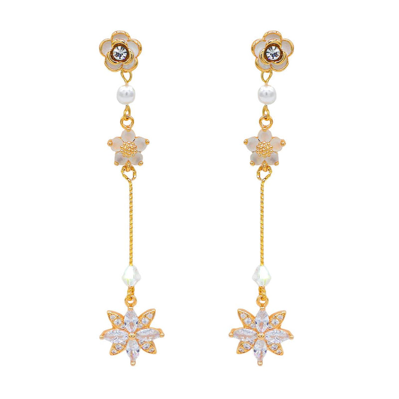 Elegant Camellia Earrings
