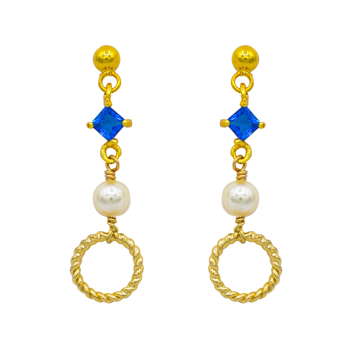 Gem & Pearl Earrings