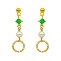 Gem & Pearl Earrings