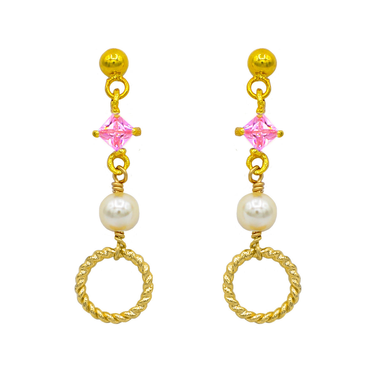 Gem & Pearl Earrings
