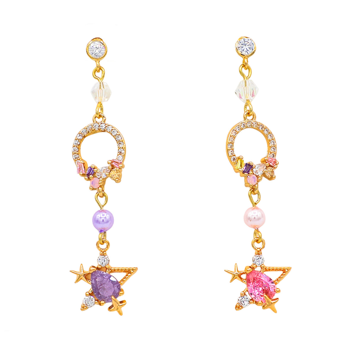 Star Gem Earrings