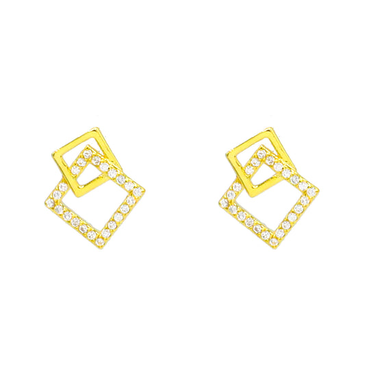Interlocking Squares Earrings