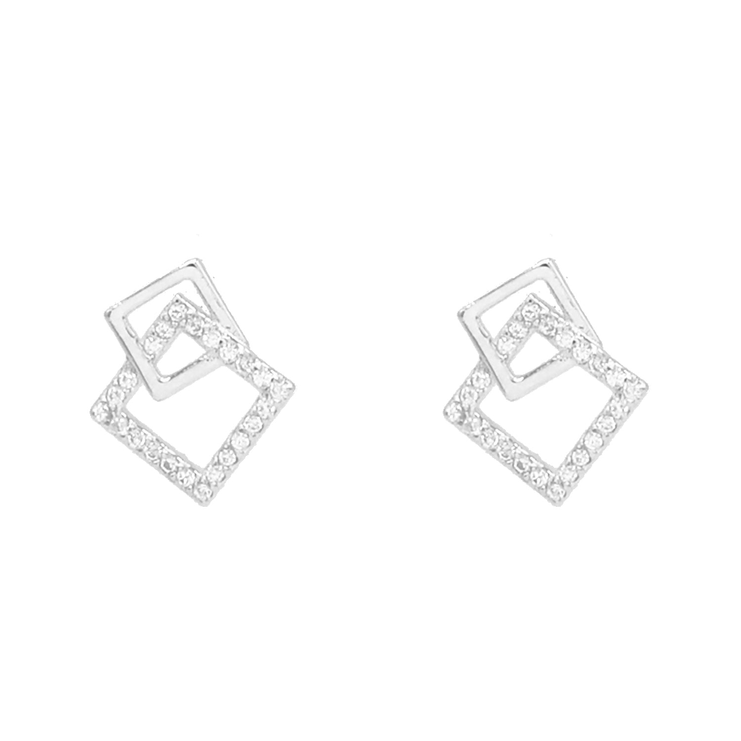 Interlocking Squares Earrings