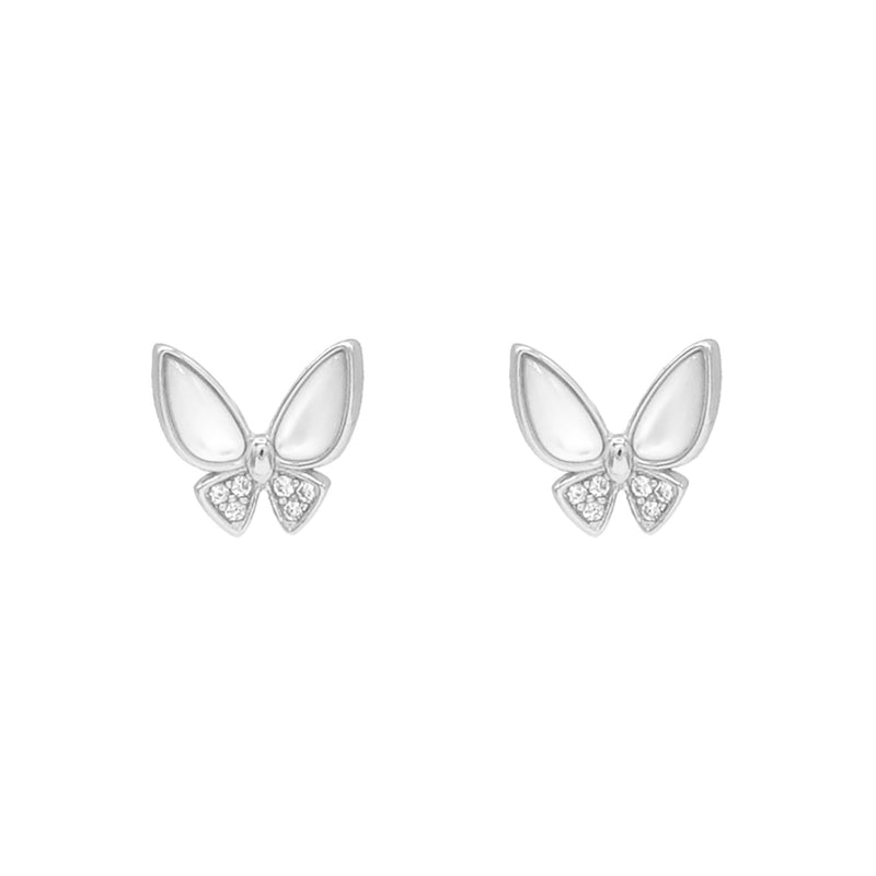Iridescent Butterfly Earrings