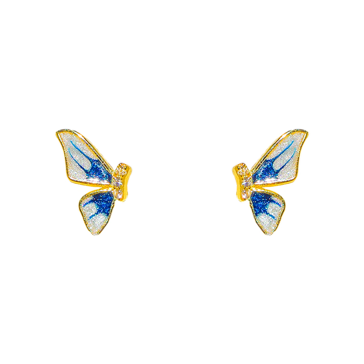 Blue Butterfly Earrings