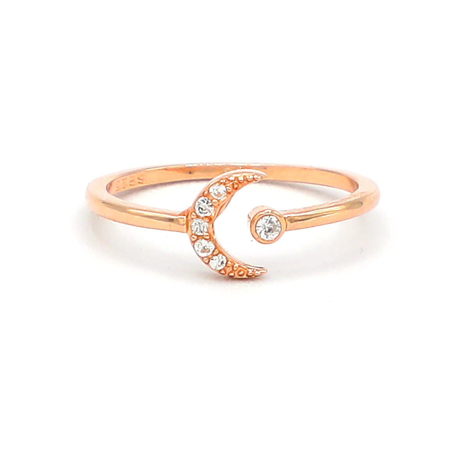 Sparkle Crescent Ring