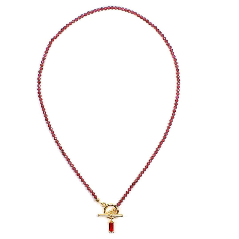 Perfect Set - Garnet Earrings & Choker