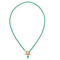 Perfect Set - Green Chalcedony Earrings & Choker