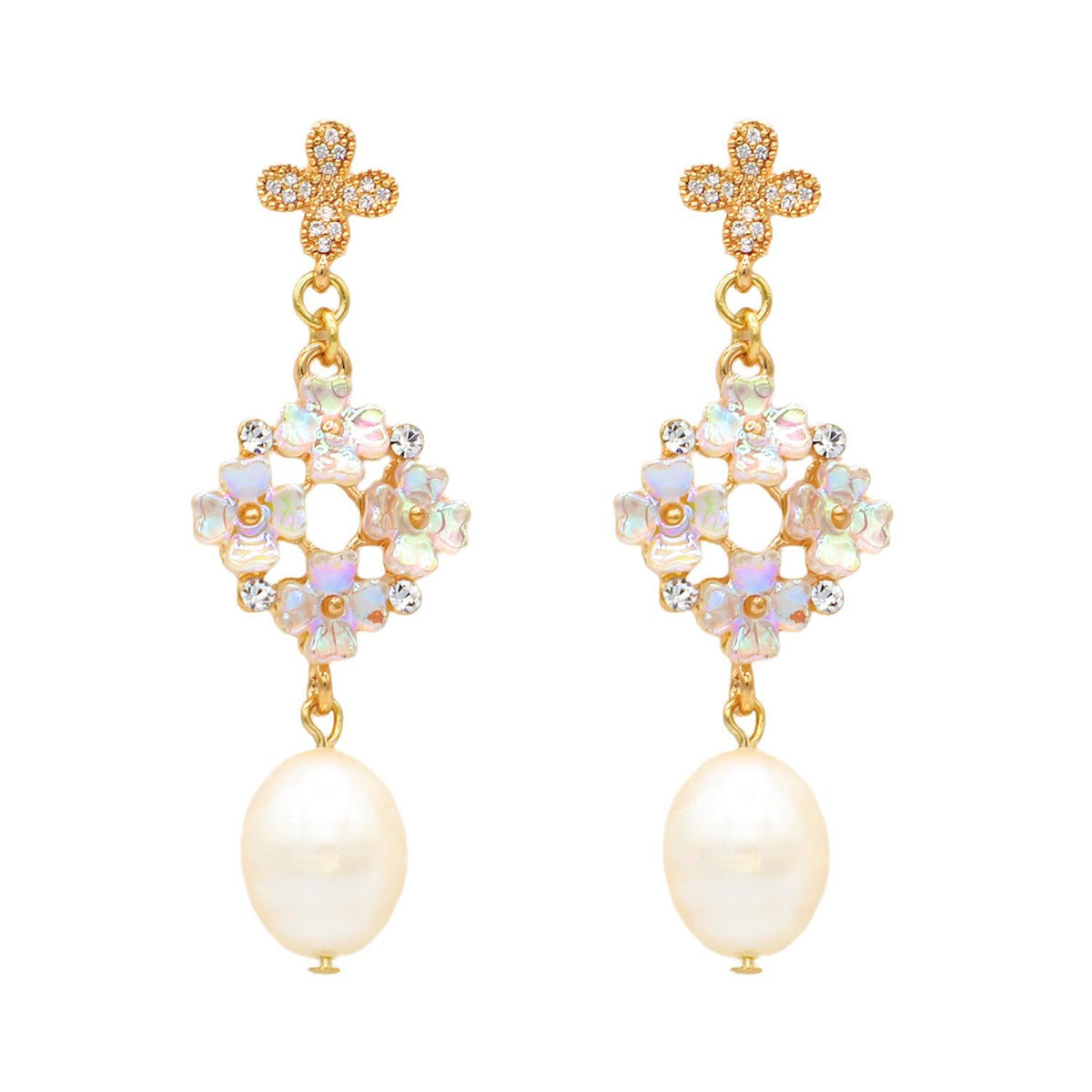 Blooming Pearl Earrings
