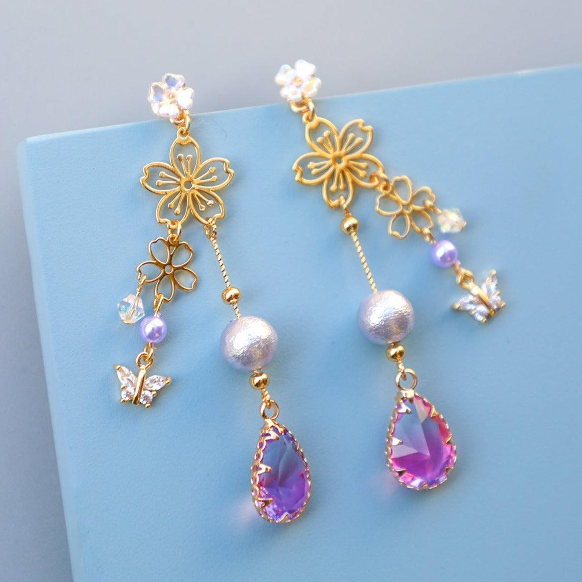Purple Aesthetic  Earrings
