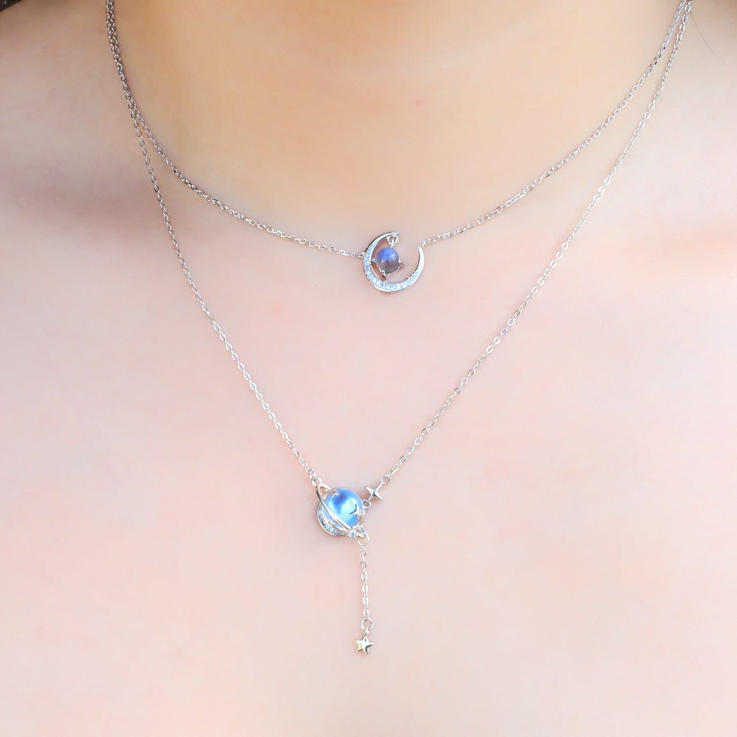 Dangling Planet Necklace