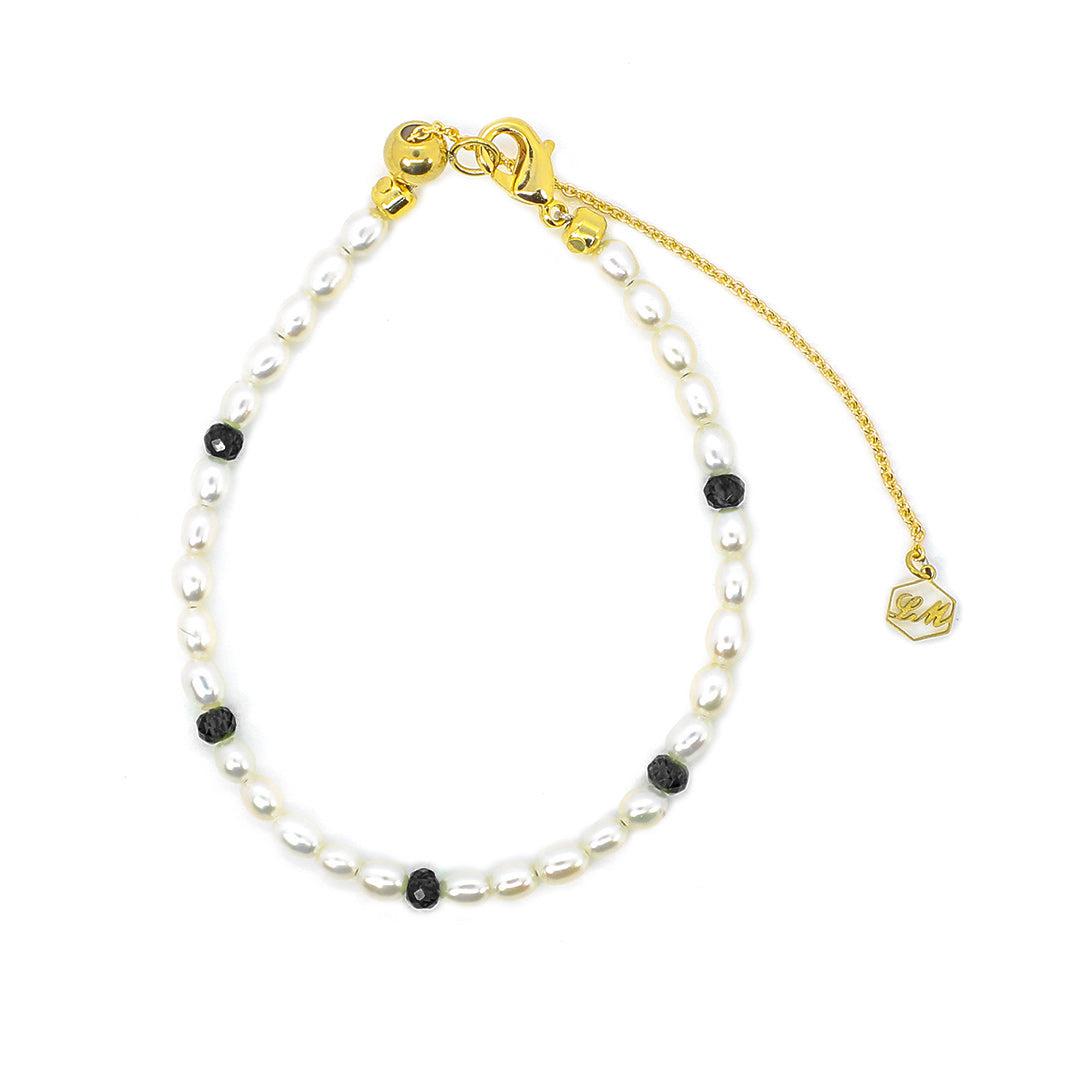 Poetic Pearl Set - Black Onyx Bracelet & Necklace