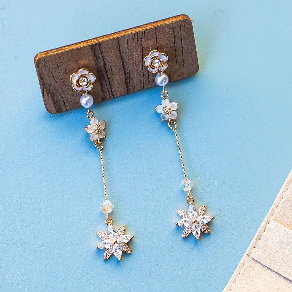 Elegant Camellia Earrings