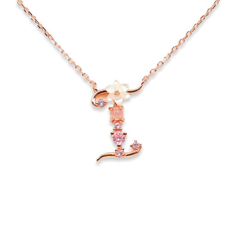 LV Blossom Sun Necklace in PG and White Mother of Pearl pendant