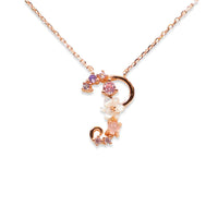 Floral Letter Necklace