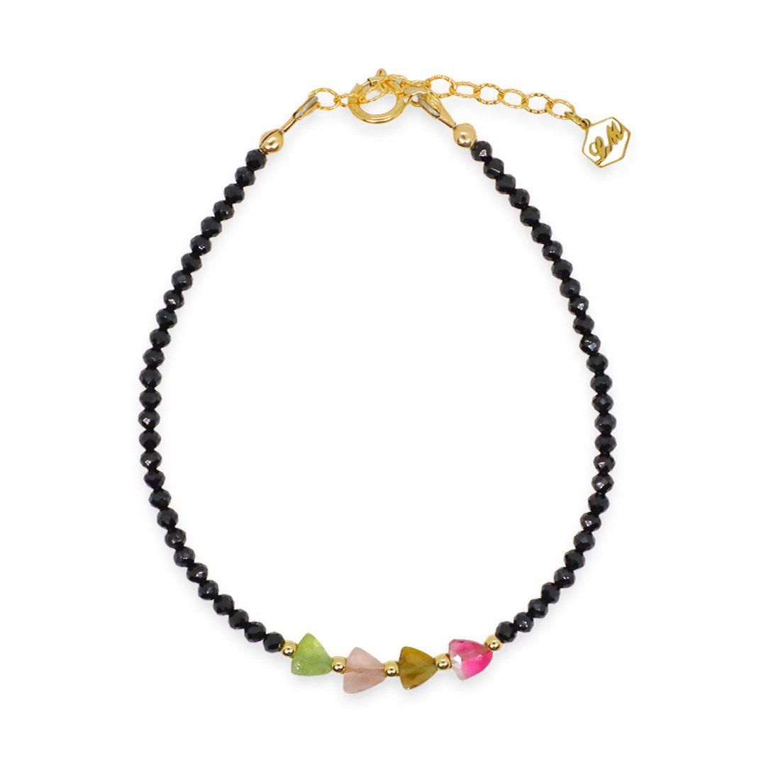 Black Onyx & Tourmaline Bracelet