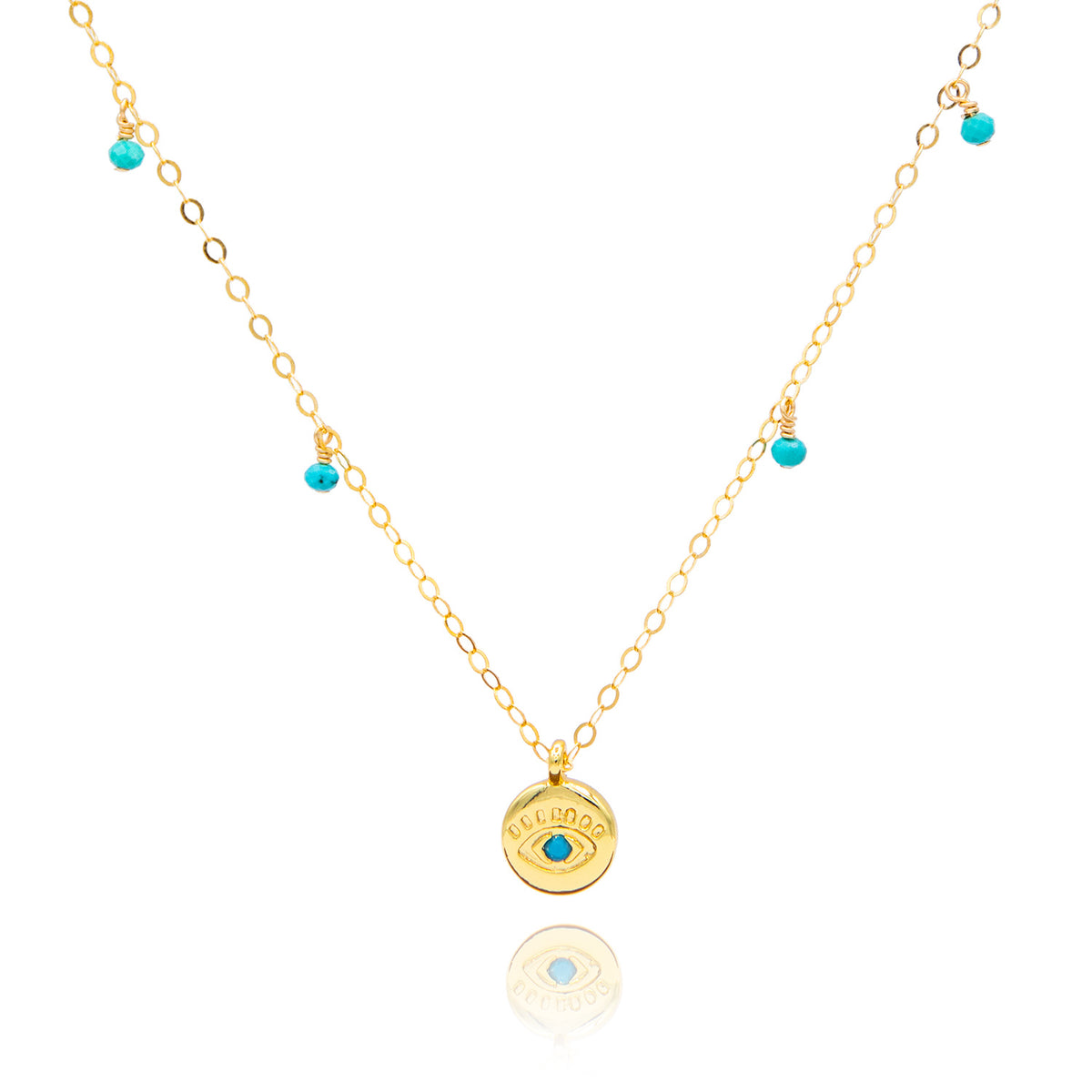 Evil Eye Drop Necklace