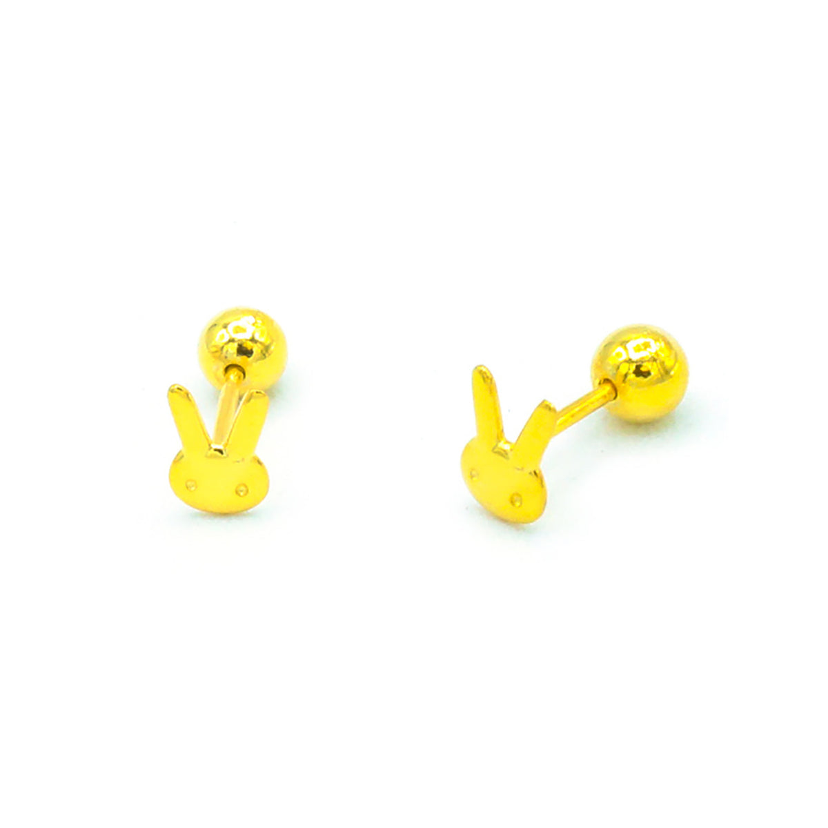 Little Bunny Screw Back Earrings