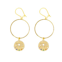 Rainbow Eye Earrings