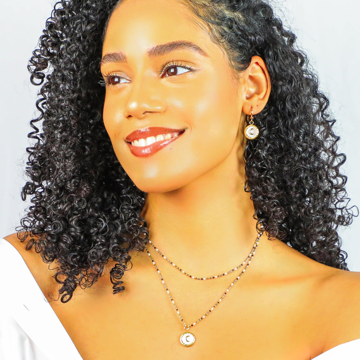 Good Morning Moon Huggies & Necklace Set